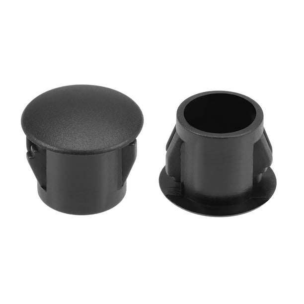 uxcell 5pcs 38mm Dia Black Plastic Tubing Plug Door and Window Locking Hole Plugs 